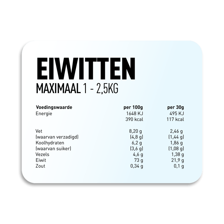 EIWITTEN MAXIMAAL 2.5KG (Whey protein)